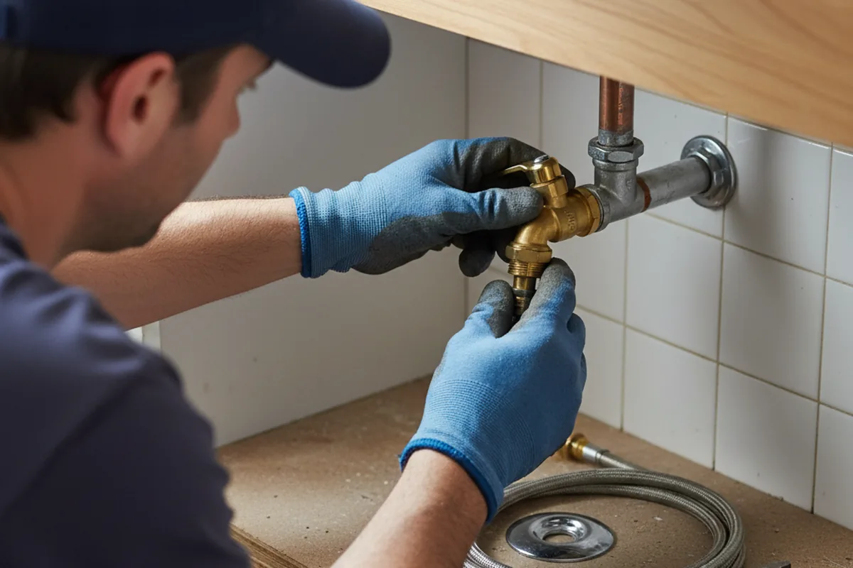 Shutoff valve and fitting work during Faucet and Fixture Repair in Canastota